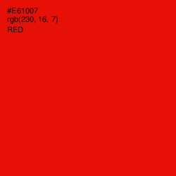 #E61007 - Red Color Image