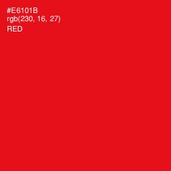 #E6101B - Red Color Image