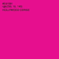 #E61091 - Hollywood Cerise Color Image