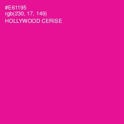 #E61195 - Hollywood Cerise Color Image