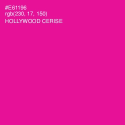 #E61196 - Hollywood Cerise Color Image