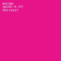 #E61389 - Red Violet Color Image