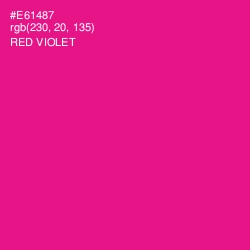 #E61487 - Red Violet Color Image