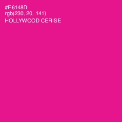 #E6148D - Hollywood Cerise Color Image
