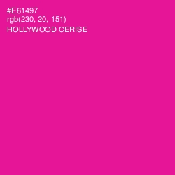 #E61497 - Hollywood Cerise Color Image