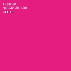 #E61D80 - Cerise Color Image