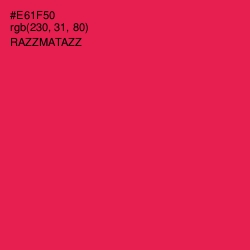 #E61F50 - Razzmatazz Color Image