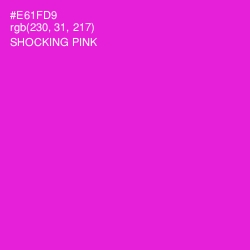 #E61FD9 - Shocking Pink Color Image