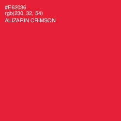 #E62036 - Alizarin Crimson Color Image