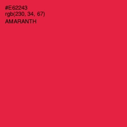 #E62243 - Amaranth Color Image