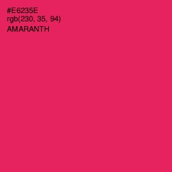 #E6235E - Amaranth Color Image