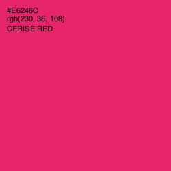 #E6246C - Cerise Red Color Image