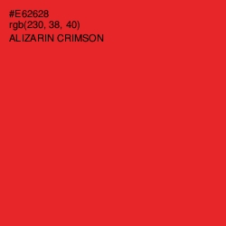 #E62628 - Alizarin Crimson Color Image