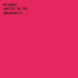 #E6265C - Amaranth Color Image