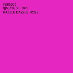 #E626C0 - Razzle Dazzle Rose Color Image