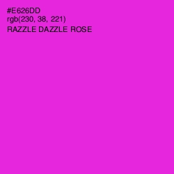 #E626DD - Razzle Dazzle Rose Color Image