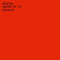 #E6270A - Scarlet Color Image