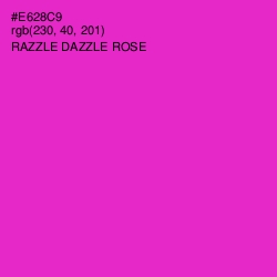 #E628C9 - Razzle Dazzle Rose Color Image