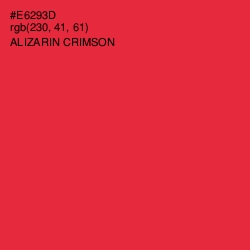 #E6293D - Alizarin Crimson Color Image