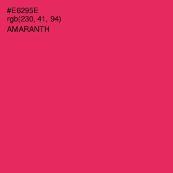 #E6295E - Amaranth Color Image