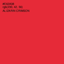 #E62A38 - Alizarin Crimson Color Image