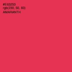 #E63253 - Amaranth Color Image