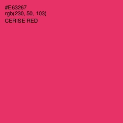 #E63267 - Cerise Red Color Image