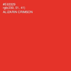 #E63329 - Alizarin Crimson Color Image