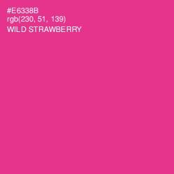 #E6338B - Wild Strawberry Color Image