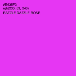 #E635F3 - Razzle Dazzle Rose Color Image