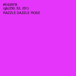 #E635FB - Razzle Dazzle Rose Color Image