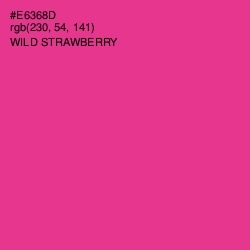 #E6368D - Wild Strawberry Color Image