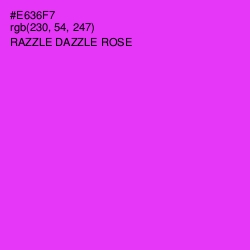 #E636F7 - Razzle Dazzle Rose Color Image