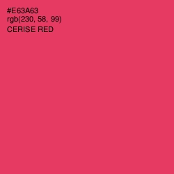 #E63A63 - Cerise Red Color Image