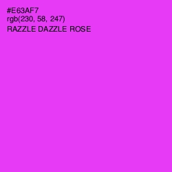 #E63AF7 - Razzle Dazzle Rose Color Image