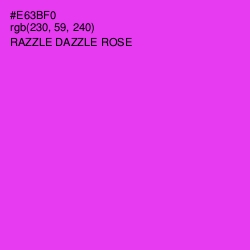 #E63BF0 - Razzle Dazzle Rose Color Image