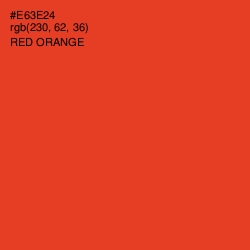 #E63E24 - Red Orange Color Image