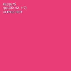 #E63E75 - Cerise Red Color Image