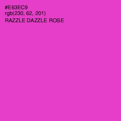 #E63EC9 - Razzle Dazzle Rose Color Image