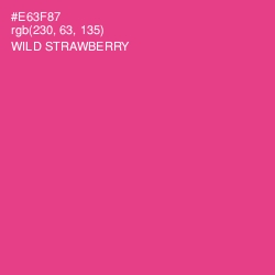 #E63F87 - Wild Strawberry Color Image
