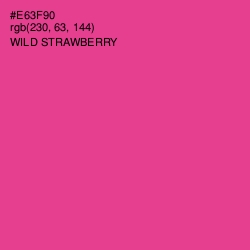 #E63F90 - Wild Strawberry Color Image