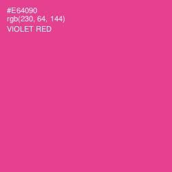#E64090 - Violet Red Color Image