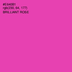 #E640B1 - Brilliant Rose Color Image