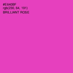 #E640BF - Brilliant Rose Color Image