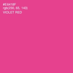 #E6418F - Violet Red Color Image