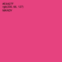 #E6427F - Mandy Color Image