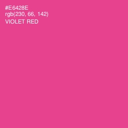 #E6428E - Violet Red Color Image