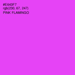 #E643F7 - Pink Flamingo Color Image