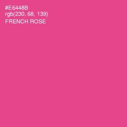 #E6448B - French Rose Color Image