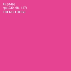 #E64493 - French Rose Color Image